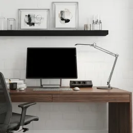 Elektrická zásuvka OFFICE 3x230V + 1xUSB C+A FRENCH / Černá matná