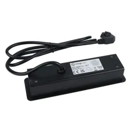 Elektrická zásuvková lišta EUROBOX 2x230V + 1xUSB C+A FRENCH / Černá matná