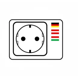 Interiérová zásuvka ALPHA BOX SCHUKO 1x230V + USB C / Černá matná