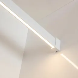 Vešiaková tyč SLIM na LED pásek s krytkou / Bílá matná