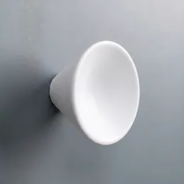 Dřevěná úchytka knopka APOLO / Bílá matná