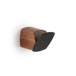 Exkluzivní dřevěný věšák LOREN / Ořech tmavý - černá