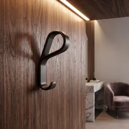 Luxusní věšák DROP / Černá matná