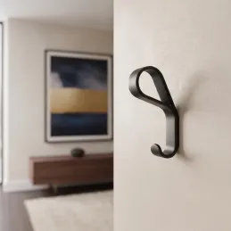 Luxusní věšák DROP / Tmavě hnědá