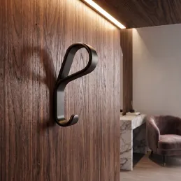 Luxusní věšák DROP / Tmavě hnědá