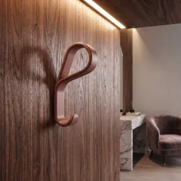 Luxusní věšák DROP / Hnědá