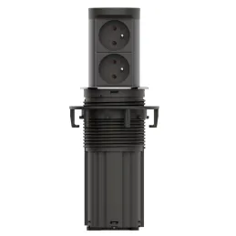 Výsuvná elektrická zásuvka Elevator NOVÁ 2x230V FRANCOUZSKÁ / Nerez