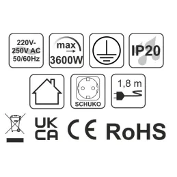 Interiérová zásuvková lišta SLIM BOX SCHUKO 3x 230V / Černá matná
