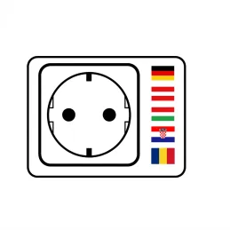 Výsuvná elektrická zásuvka ASTRA 3x230V SCHUKO / Černá