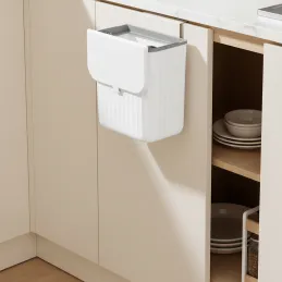 Odpadkový koš BIBA na dvířka 11L / Bílý
