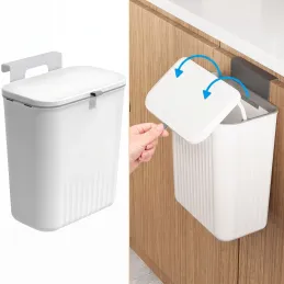 Odpadkový koš BIBA na dvířka 11L / Bílý