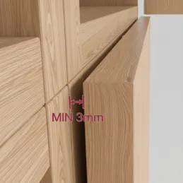 Píst pro bezúchytkové otevírání dvířek MOVE Maxi / Černá