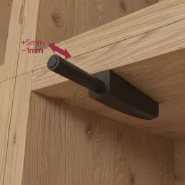 Píst pro bezúchytkové otevírání dvířek MOVE Mini / Černá