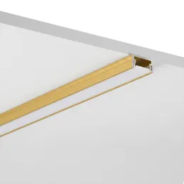 Hliníková lišta ZARIA na LED osvětlení s mléčným krytem / Zlatá