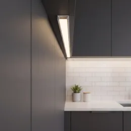 Hliníková lišta ZARIA pro LED osvětlení s mléčným krytem / Bílá matná
