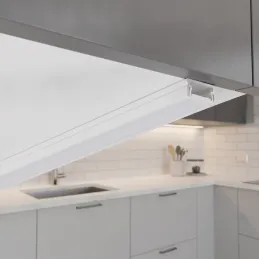 Hliníková lišta ZARIA pro LED osvětlení s mléčným krytem / Bílá matná