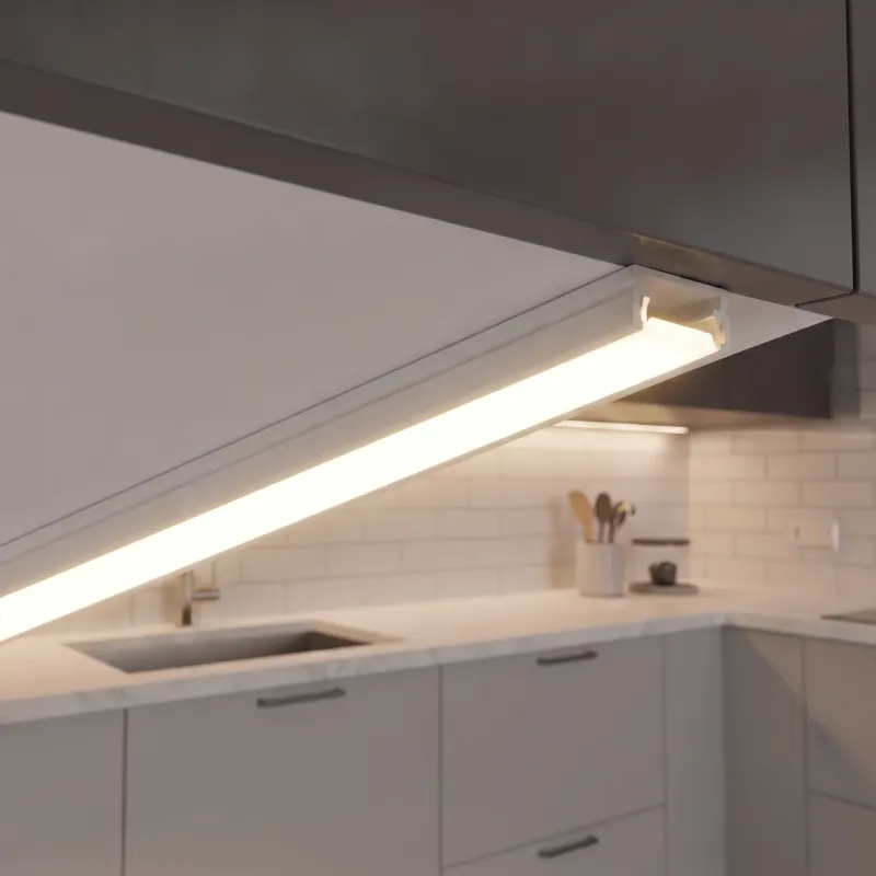 Hliníková lišta ZARIA pro LED osvětlení s mléčným krytem / Bílá matná