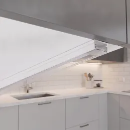 Hliníková lišta ZARIA pro LED osvětlení s transparentním krytem / Bílá matná