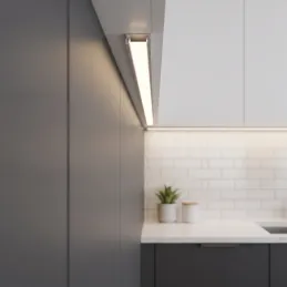 Hliníková lišta ZARIA na LED osvětlení s mléčným krytem / Hliník
