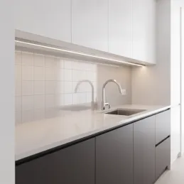 Hliníková lišta ZARIA na LED osvětlení s transparentním krytem / Hliník