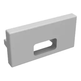 Koncovka na LED profil ZARIA - s otvorem / Šedá