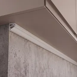 Rohová hliníková lišta ZARIA pro LED osvětlení s mléčným krytem / Bílá matná