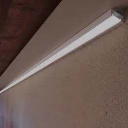 Rohová hliníková lišta ZARIA pro LED osvětlení s mléčným krytem / Bílá matná