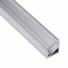 Rohová hliníková lišta ZARIA pro LED osvětlení s transparentním krytem / Hliník