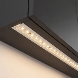 Zafrézovací hliníková lišta ZARIA na LED osvětlení s transparentním krytem / Bílá matná