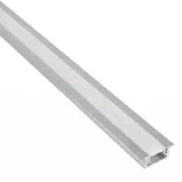 Zafrézovací hliníková lišta ZARIA na LED osvětlení s mléčným krytem / Hliník