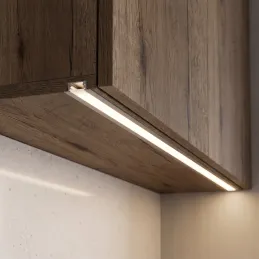 Zafrézovací hliníková lišta ZARIA na LED osvětlení s mléčným krytem / Hliník