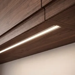 Zafrézovací hliníková lišta ZARIA na LED osvětlení s mléčným krytem / Hliník