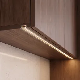 Zafrézovací hliníková lišta ZARIA na LED osvětlení s transparentním krytem / Hliník