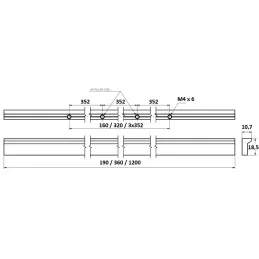 Úchytka NARA / Bílá matná