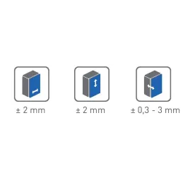 MINI závěs naložený s tlumením 26 mm CLIP / Černá