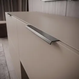 Úchytka na hranu dvířek MELIA / Černá matná