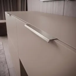Úchytka na hranu dvířek MELIA / Nikl matný