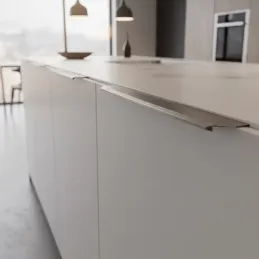 Úchytka na hranu dvířek KALA / Nikl matný