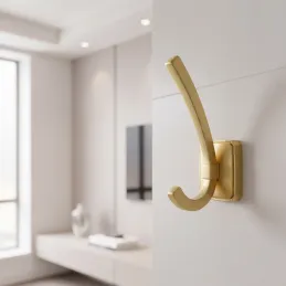 Věšák PORTAS / Zlatá matná
