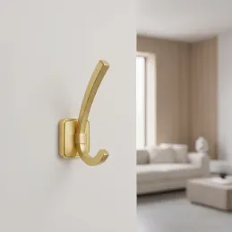 Věšák PORTAS / Zlatá matná
