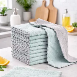 Sada mikrovláknových utěrek TOPCLEAN - 10 ks