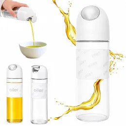 Skleněná láhev na olivový olej nebo ocet s automatickým otevíráním 510 ml / Bílá