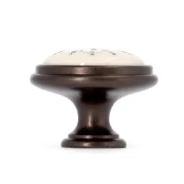 Úchytka knopka VIAMO CLOCK / Hnědá metalíza
