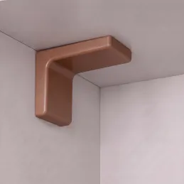 Kování na zavěšení skříňky s krytkou - Ořech