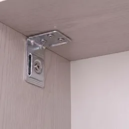 Kování na zavěšení skříňky bez krytky / Nikl