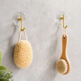Samolepicí věšák GLAMOUR ROUND / Zlatá broušená