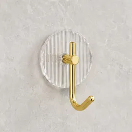 Samolepicí věšák GLAMOUR ROUND / Zlatá broušená