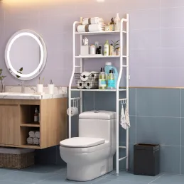 Policová skříňka nad WC / Bílá