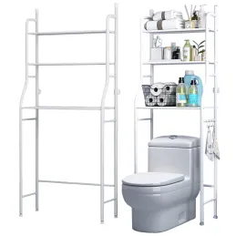 Policová skříňka nad WC / Bílá