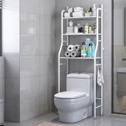 Policová skříňka nad WC / Bílá